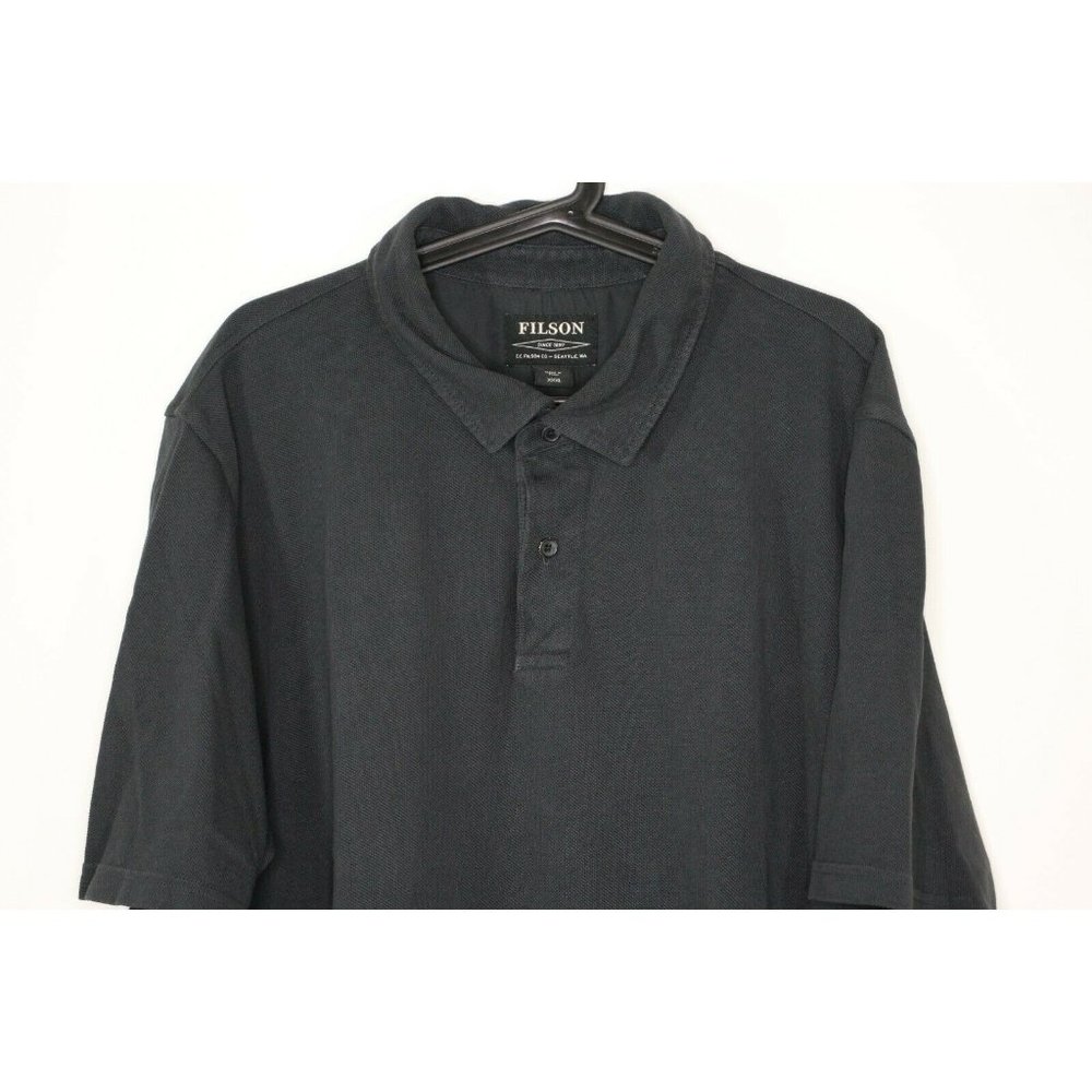 CC Filson Mens 3XL Embroidered Spell Out Polo Shirt N741